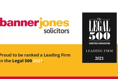 Banner Jones retains ‘Leading Firm’ status in the UK Legal 500