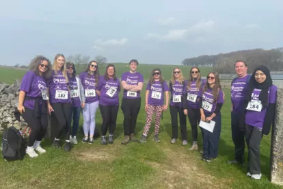 Banner Jones staff step up for High Peak Trail challenge in support of Ashgate Hospice