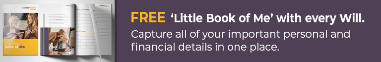 FREE 'Little Book of Me' with every Will